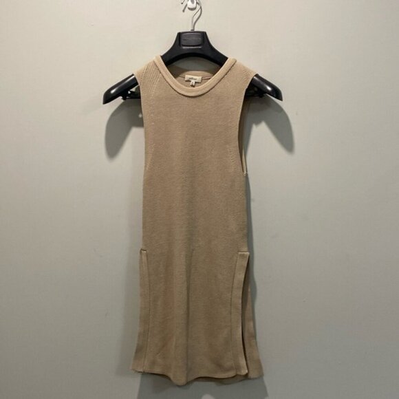 Aritzia Wilfred Palmier Tan Sleeveless Knit Tunic - Picture 3 of 12